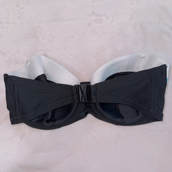 Freya Black Underwire Strapless Bandeau Bikini Top size 30G - Picture 4 of 4